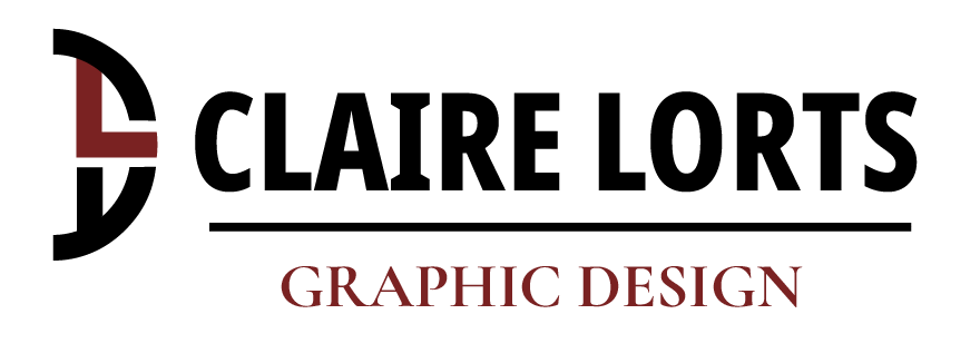 Graphic Design Portofilio of Claire Lorts showcasing branding, print, web design and development, typography, illustration, layout design, packaging design, photography, and conceptual thinking.
