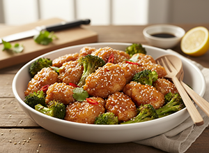 Crispy Chicken with Broccoli
